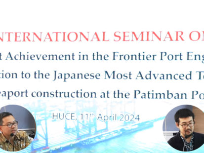 ベトナム ハノイ国立土木大学と 大水深港湾の建設技術に関する国際セミナーを共催