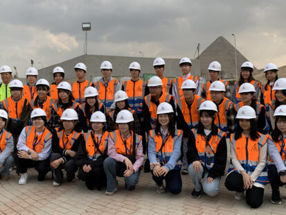 Tokyo Metropolitan High School Students Visit Cairo Metro Line 4 Construction Site Supervised by OC Global