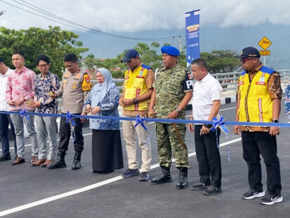 Opening Ceremony for the Palu IV Bridge and Access Road in Central Sulawesi Province, Indonesia