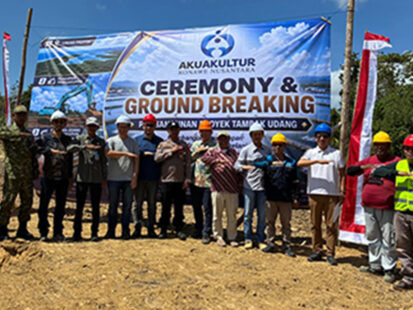 Groundbreaking Ceremony Held for Shrimp Aquaculture Project on Sulawesi Island, Indonesia ～Toward Sustainable Aquaculture in Harmony with Local Communities～