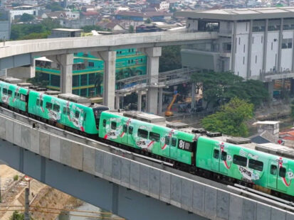 LRT Jakarta Phase 1B Opens in Indonesia Opening Ceremony with President of Indonesia and the Governor of Jakarta